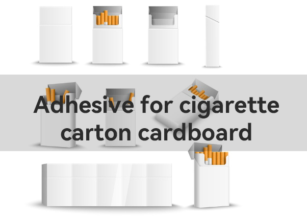 Adhesive for cigarette carton cardboard